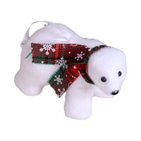 Bothyi - Oso Colgante De Navidad Decoración Colgante De Navidad Para Casa De Vacaciones Favores De Fiesta Bufanda Multicolor