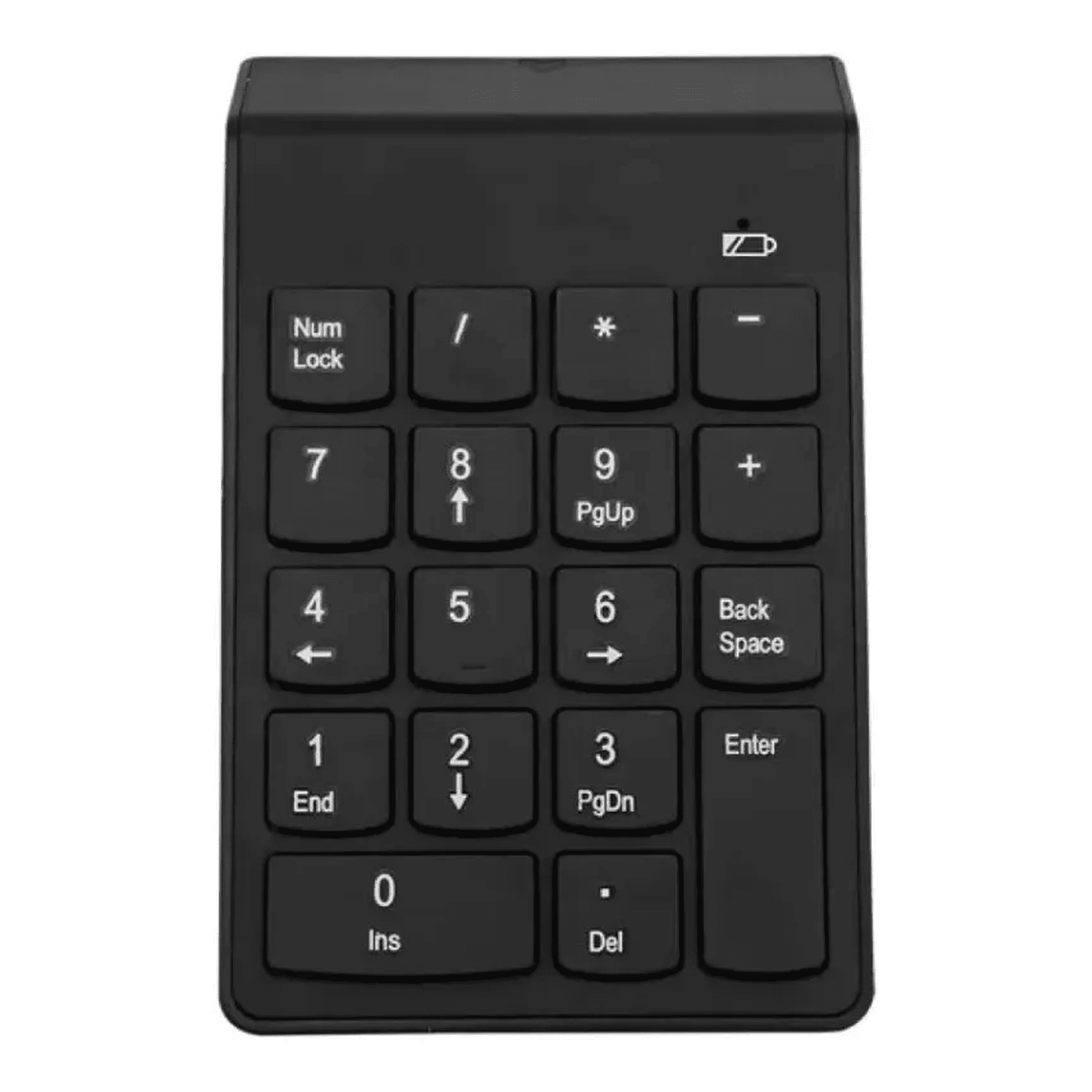 Genérico - Mini Teclado Numérico Inalámbrico Usb 18 Teclas Negro
