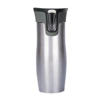 Magideal - Taza De Material Acero Inoxidable Bebidas Calientes Frías De Doble Pared Frascos Fáciles De Limpiar Taza De Con Vaso Aislado Al Vacío De Plata
