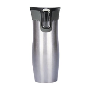 Magideal - Taza De Material Acero Inoxidable Bebidas Calientes Frías De Doble Pared Frascos Fáciles De Limpiar Taza De Con Vaso Aislado Al Vacío De Plata