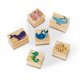 thumbnail image 5 of Set de sellos Melissa & Doug Jumbo Deluxe con forma de animales de madera, 5 of 9