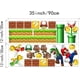 thumbnail image 5 of -Calcomanías de pared de Super Mario Brothers - Calcomanías de vinilo para pared con la frase "Crea una escena de Super Mario" - Decoración mural para habitación infantil - Adhesivo extraíble, 5 of 6