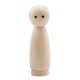 thumbnail image 3 of Figuras De Madera Superficie Lisa Mu?eco De Clavija De Madera En Blanco Para Decoración Escritorio Vacaciones 7cmx1.8cm Chica Redonda Labios Rojos, 3 of 5