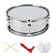 thumbnail image 1 of Tambor de 13 pulgadas con correa para el hombro instrumento de percusión de tambor Musical portátil de aprendizaje musical para niños regalos para pri Plata monofónica, 1 of 2