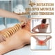 thumbnail image 3 of Rodillo manual de madera para masaje fascial Liitrton con puntos gatillo para liberar el dolor de la celulitis y la inflamación muscular (blanco), 3 of 6