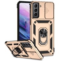 Estuche Gangxun Para Samsung Galaxy S21, Soporte Giratorio 360°, Estilo Mecánico Y Magnético