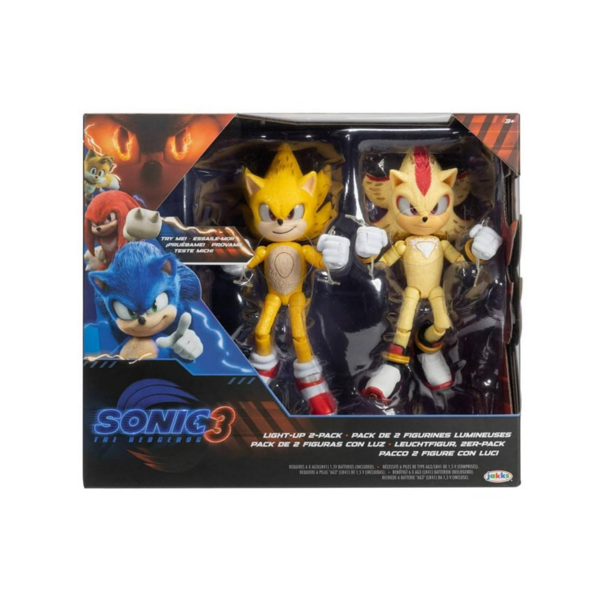 Set De Figuras De Acción Jakks Pacific Sonic The Hedgehog Con Luz