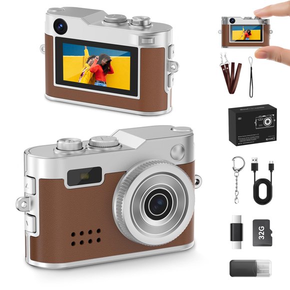 Mini cámara llavero Cfulan 1080P 2 MP 32 GB retro