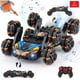 thumbnail image 1 of Auto De Truco Control Remoto Dual Con 8 Ruedas Transformable Negro, 1 of 12