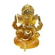 thumbnail image 5 of Ganesha Sentado Buda Estatua Escultura Decorativa Hecha A Mano Artesanía Para Interior Amarillo, 5 of 5