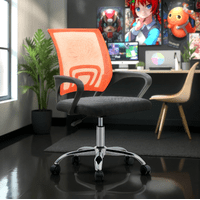 Arthome - Silla De Oficina Ejecutiva Nueva York Ergonomica Respaldo Malla Naranja Bm 520Mo