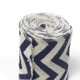 thumbnail image 3 of Cinta de yute AAYU azul con diseño chevron 7,5 cm x 13,5 m, paquete de 3, 3 of 5