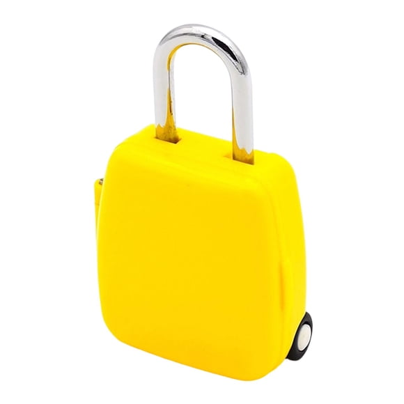 de 3 códigos digitales sin llave, de equipaje con contraseña, de combinación reiniciable, para deportivo, maleta, Amarillo