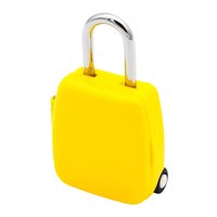 Magideal - De 3 Códigos Digitales Sin Llave, De Equipaje Con Contraseña, De Combinación Reiniciable, Para Deportivo, Maleta, Amarillo