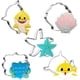 thumbnail image 1 of Juego de 5 cortadores de galletas de tiburón bebé, tiburón, estrella de mar, concha de mar, cabeza de tiburón y placas, moldes de fondant grandes de 4 pulgadas, cortadores para fiestas de cumpleaños i, 1 of 7