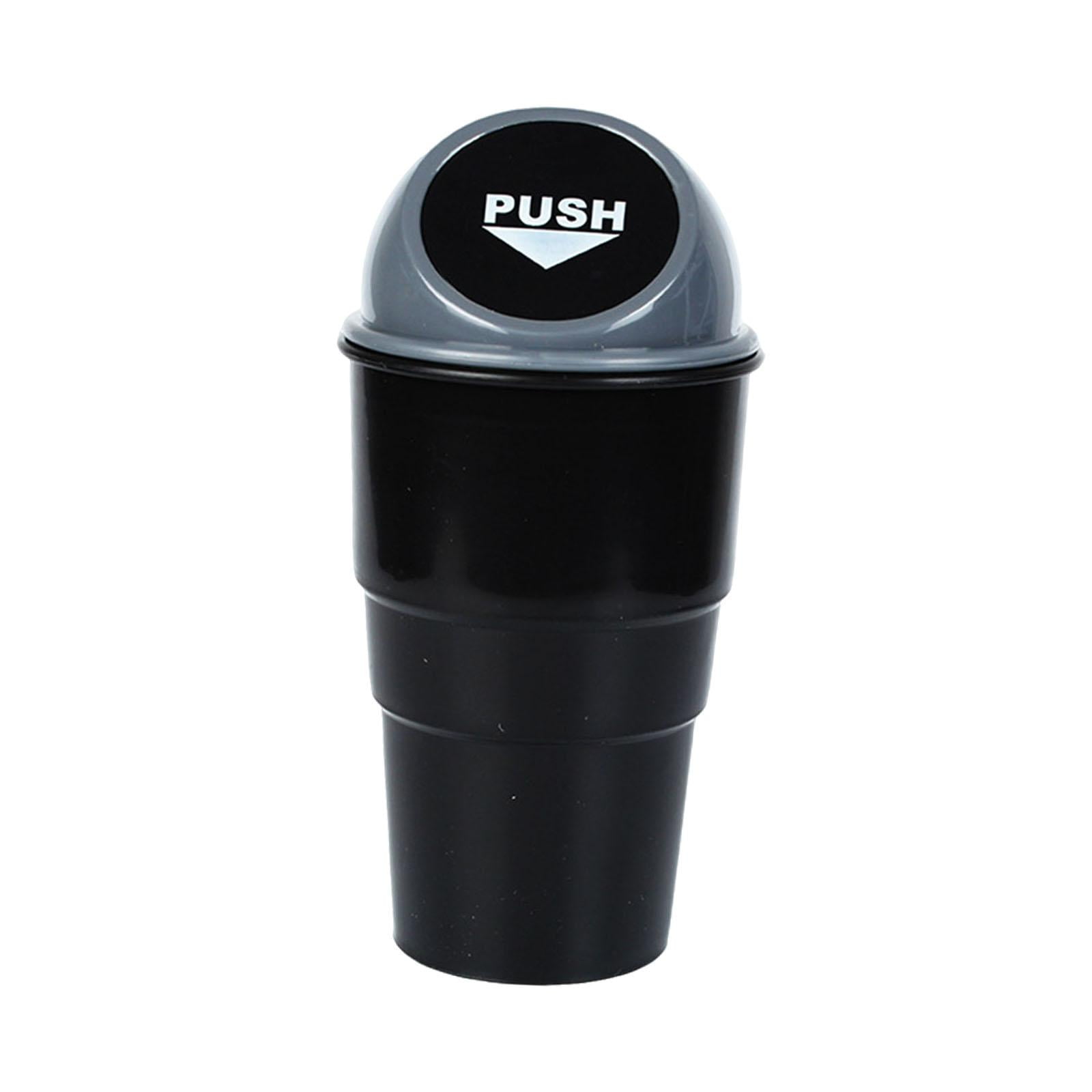 Bothyi - Generic Portavasos Para Automóvil Bote De Basura Con Tapa Bote De Basura Para Automóvil Para Camioneta Suv Tapa Gris