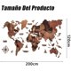 thumbnail image 2 of Mapa del mundo de madera 3D de revestimiento múltiple 200x120cm, mapa de viaje con estados y capitales, decoración de pared para la nueva casa, regalo para viajeros, decoración de oficina, 2 of 8