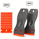 thumbnail image 3 of 2pcs Plastic Razor Blades Scraper Tool Wall Paint Remover With 10pcs Blades Kit No Scratch Car Window Glass Wood Sticker Removal Floor Stove Kitchen Vinyl Adhesive Decal Tape Cleaning, 3 of 4