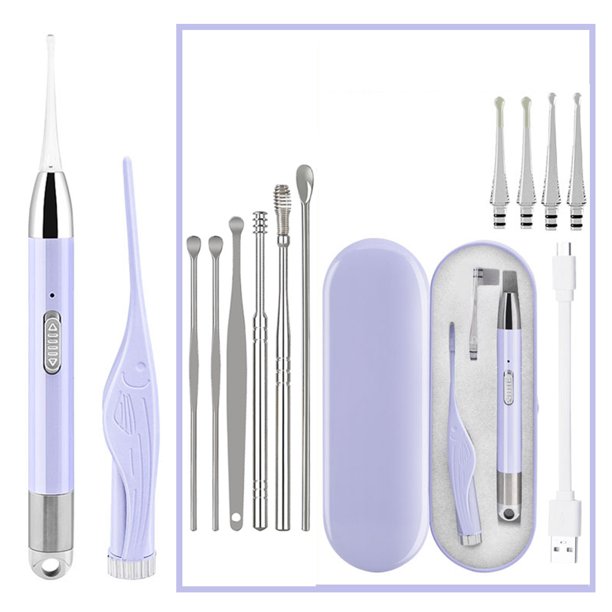 Smart Visual Ear Pick with Light Ear Pick Ear Spoon Shiny Creative Children Visible Earpick Ear Cleaning Tool Health Care