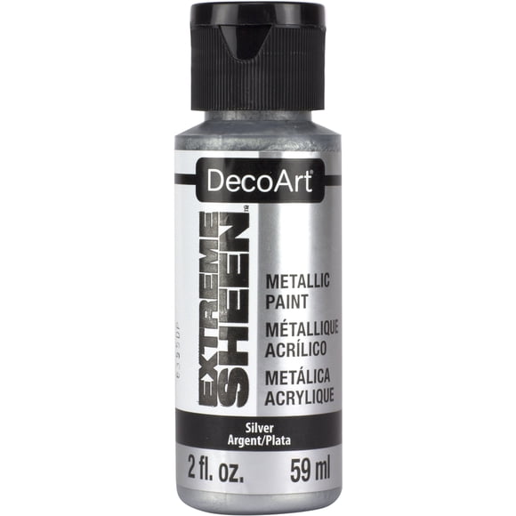 Pintura DecoArt Extreme Sheen Silver, 60 ml