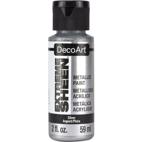 Pintura Decoart Extreme Sheen Silver, 60 Ml