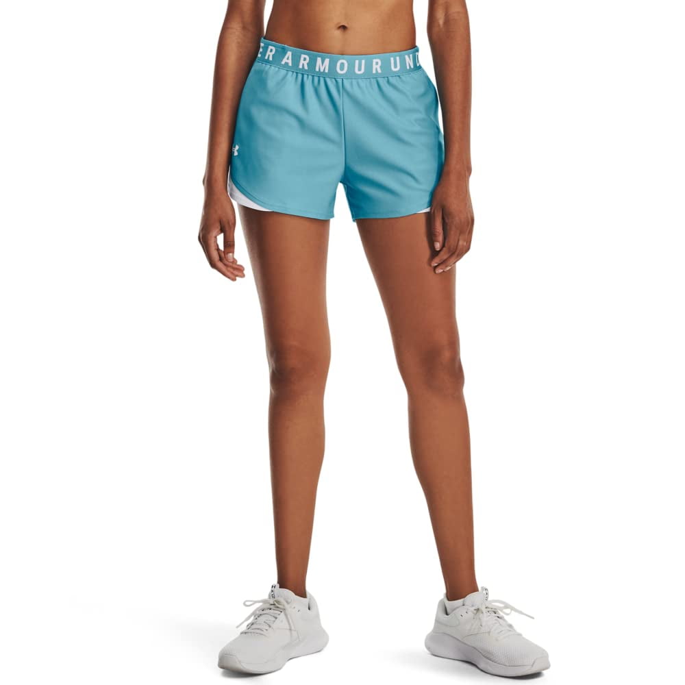 Pantalones Cortos Under Armour Play Up 3.0 Para Mujer, Talla Xxl, Azul