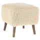 thumbnail image 2 of Pouf Kira Crudo Piel Sintética 42x42x43 cm, 2 of 3