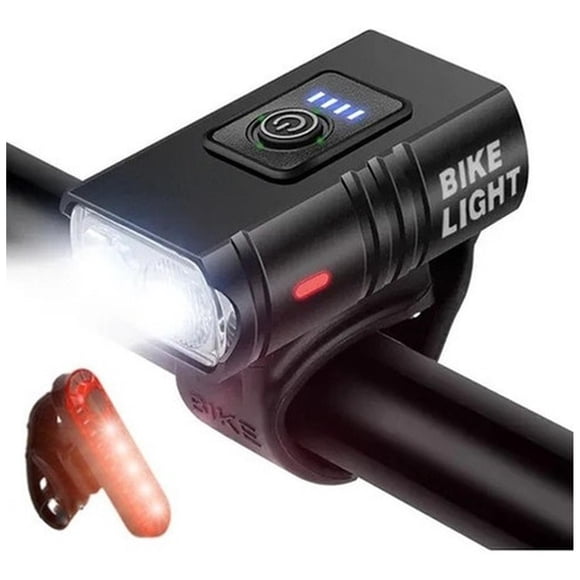 Luces Delanteras Y Traseras Para Lluvia Bicicleta - Norplat Color Negro
