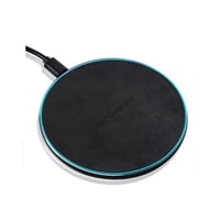 Impormaipu - Cargador De Celular Inalambrico Carga Rapida 3A 30W Smartphone Android Para Iphone Pared Casa Redondo (Negro)