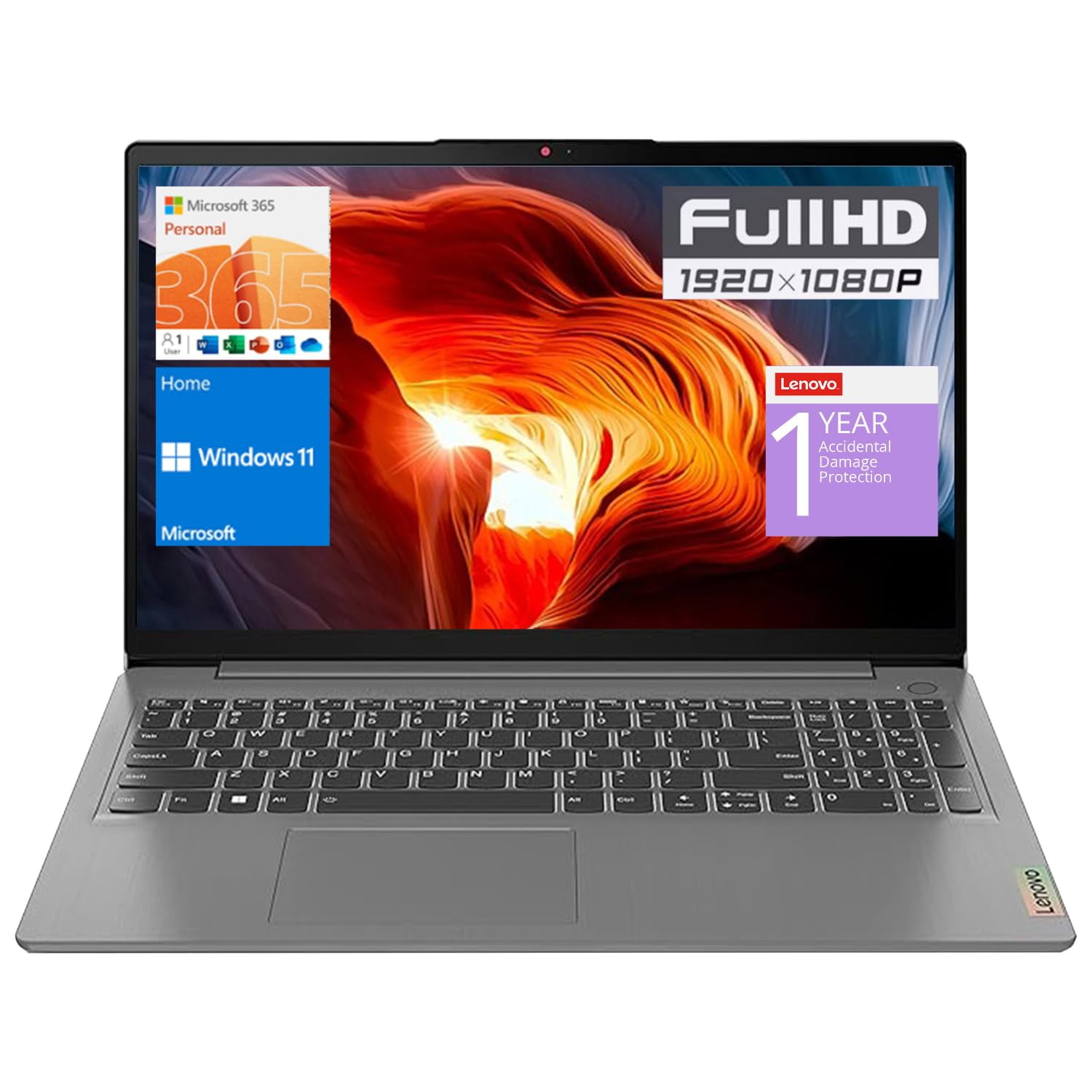 Ordenador Portátil Lenovo Ideapad 1, 15,6 Pulgadas, Fhd, Intel Celeron, 36 Gb De Ram, 1 Tb, Ssd