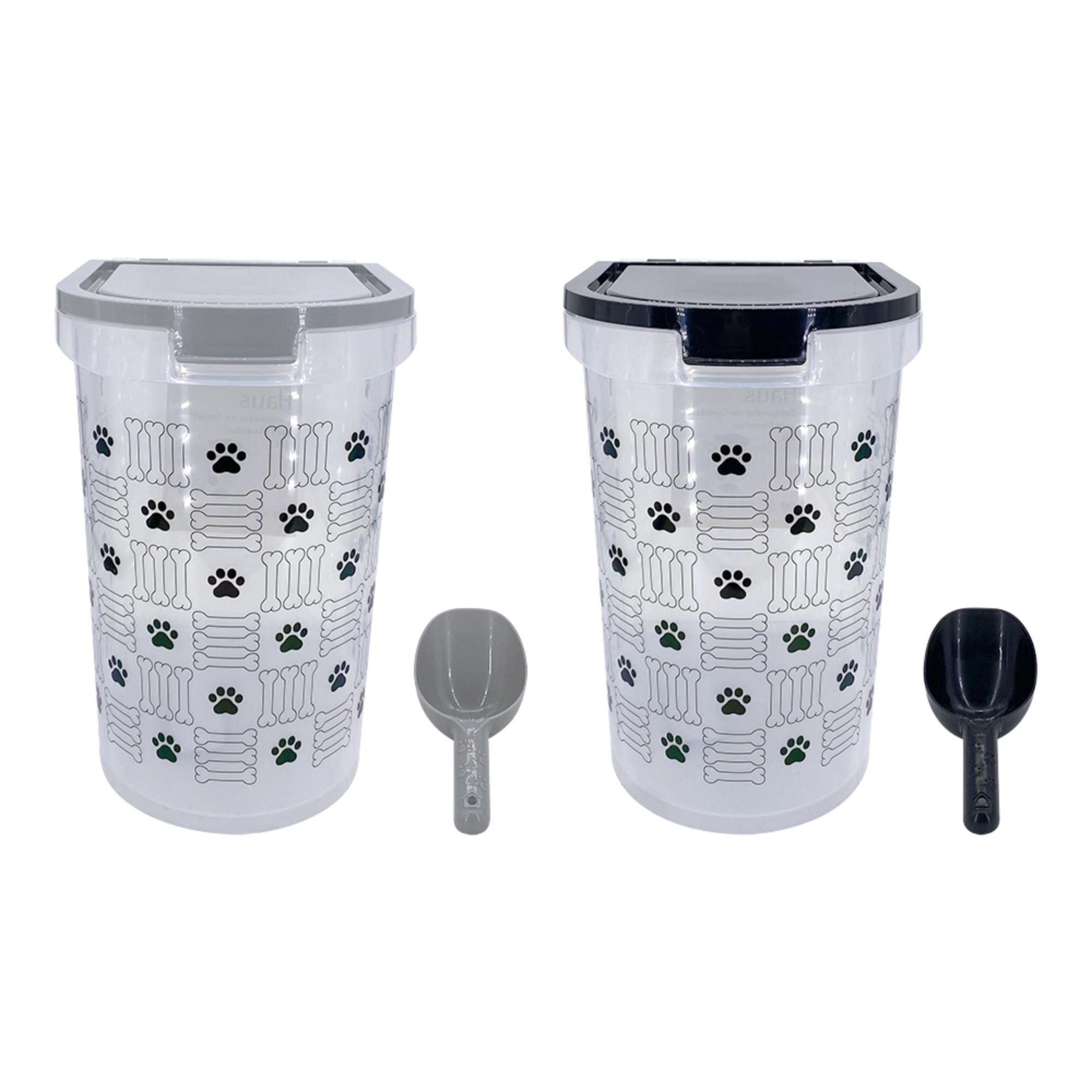 Haus - Recipiente Cuchara Comida Perros Impresión Pp 20l Multicolor