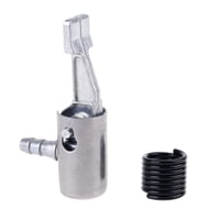 Magideal - Mandril De Aire Con Bloqueo De 1/4 De Pulgada Para Inflar Neumáticos, Resistente, Con Conector De Púas Para Inflar Neumáticos Portátiles, Para Automóv