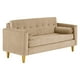 thumbnail image 2 of Sofa Retro 3c Felpa 01 Beige, 2 of 6