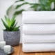 thumbnail image 4 of Toallas de baño COTTON CRAFT Euro Spa Luxury Waffle Weave x4 blancas, 4 of 6