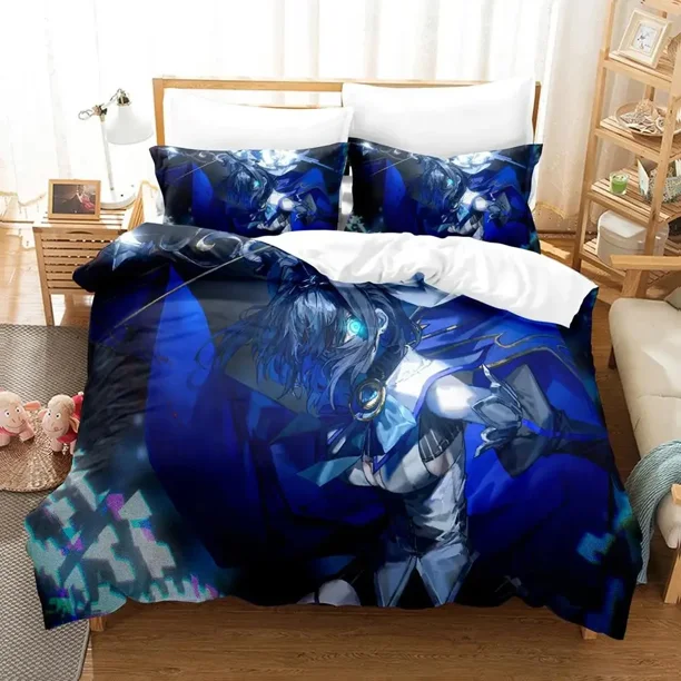 Ouro Kronii Bedding Set Duvet Cover Bed Set Quilt Cover Pillowcase Comforter Boys Adult Bed Sheets