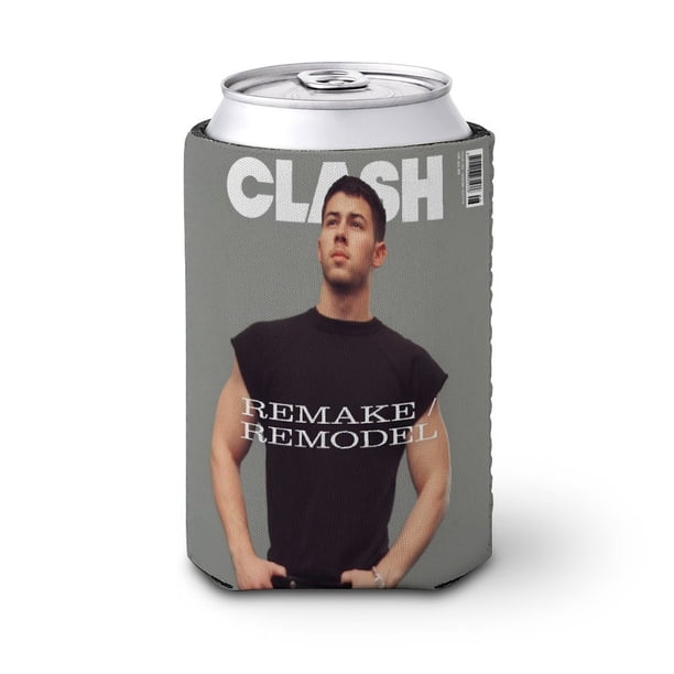 Nick Jonas Funda enfriadora de latas, aislante de bebidas para mantener frías o calientes, funda térmica plegable para latas, portabebidas reutilizable