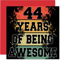 Tarjeta De Felicitación Stuff4 Para 44 Cumpleaños, Being Awesome, 14,5 Cm