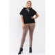 thumbnail image 4 of Saronite Sudadera con Capucha de Manga Corta Basics, Color Negro (Talla Grande para Mujer), 4 of 4