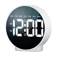 Bothyi - Relojes De Mesa Digitales Led Reloj Despertador Digital Para El Hogar Mesita De Noche Sala De Estar Blanco