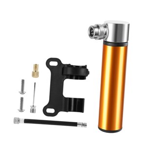 Ioensy - Mini Bomba De Bicicleta Cnc, Herramienta De Reparación De Inflado Rápido, Universal, 120 Psi, Dorada Y Con Soporte