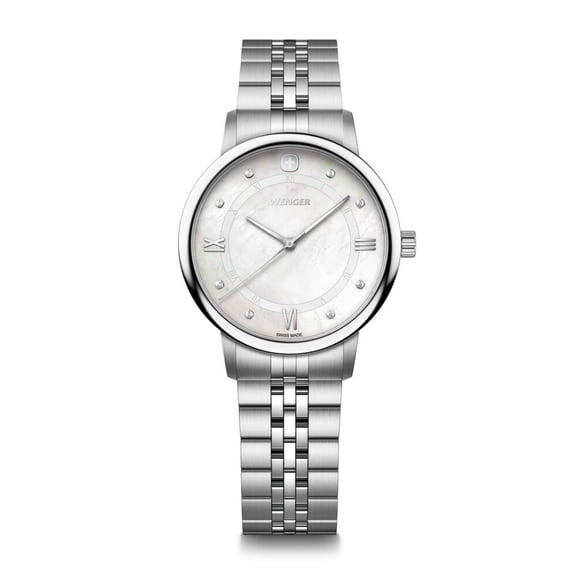 Reloj Urban Donnissima correa acero plateado Wenger