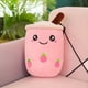 thumbnail image 1 of Cute Boba Milk Tea Plushie Toy Soft Stuffed Apple Pink Strawberry Taste Milk Tea Hug Pillow Balls Tea Cup Cushion Gift For Children Valentine's Day Gift Easter Gift Holiday Gift, 1 of 3