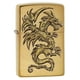 thumbnail image 1 of Mechero de bolsillo Zippo Dragon Design en latón cepillado, 1 of 6