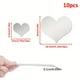 thumbnail image 4 of 10pcs DIY Mirror Wall Stickers, Heart-Shape Wall Decals Set, For Living Room, Bedroom, Entryway, Baby Room, 3D Creative Mirror Stickers, 4 of 4