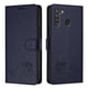 thumbnail image 1 of Funda tipo cartera FOXDOCK para Samsung Galaxy A21 con soporte, ranuras, RFID, diseño de gato, 1 of 5