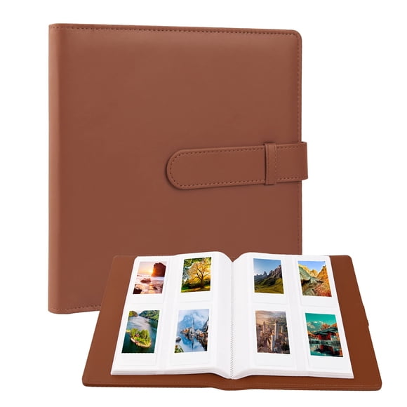 Álbum de fotos Rekeen para cámara Fujifilm Instax Mini, color marrón