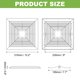 thumbnail image 2 of Uxcell 12 x 12" Cubierta de Ventilador de Escape de Baño Rejilla de Ventilador de Plástico ABS Cubierta de Ventilación de Aire Acondicionado Blanca, 2 of 7