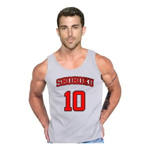Persodesign - Polera Tank Shohoku Basketball Musculosa King Talla 2Xl Gris Hombre