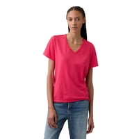 Camiseta Gap Con Cuello En V Favorita Para Mujer, Azalea De Verano, Talla S