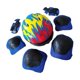 thumbnail image 1 of Juego De 7 Cascos De Bicicleta Para Ni?os, Para Deportes Al Aire Libre, Color Azul, 1 of 5